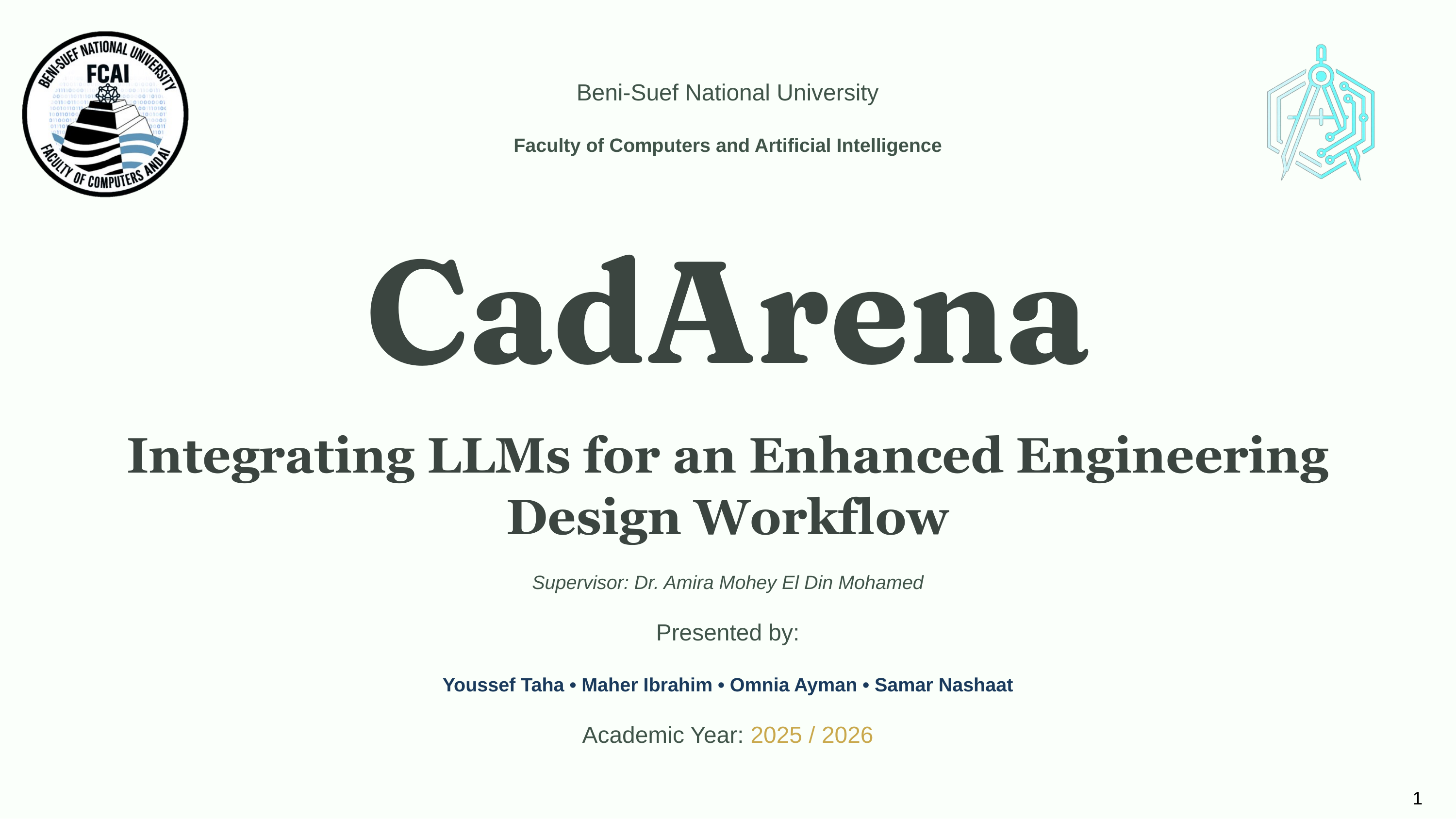 CadArena Presentation Slide 1